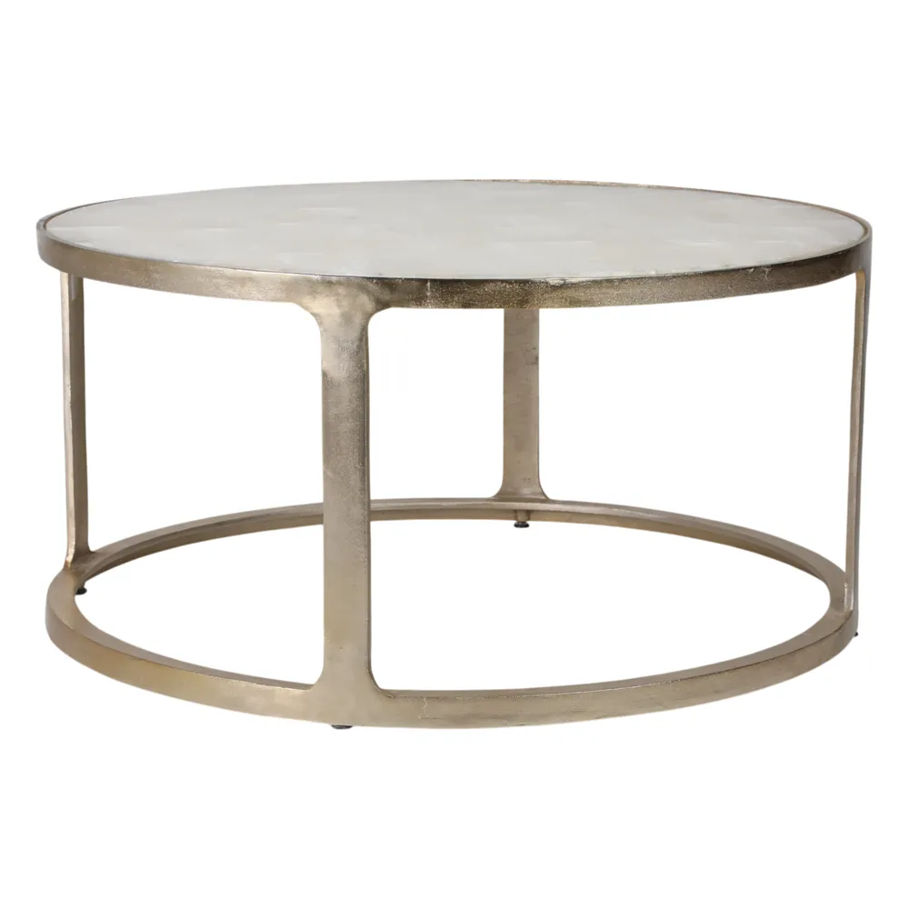NELSONWAY GOLD COFFEE TABLE 20 (IN)