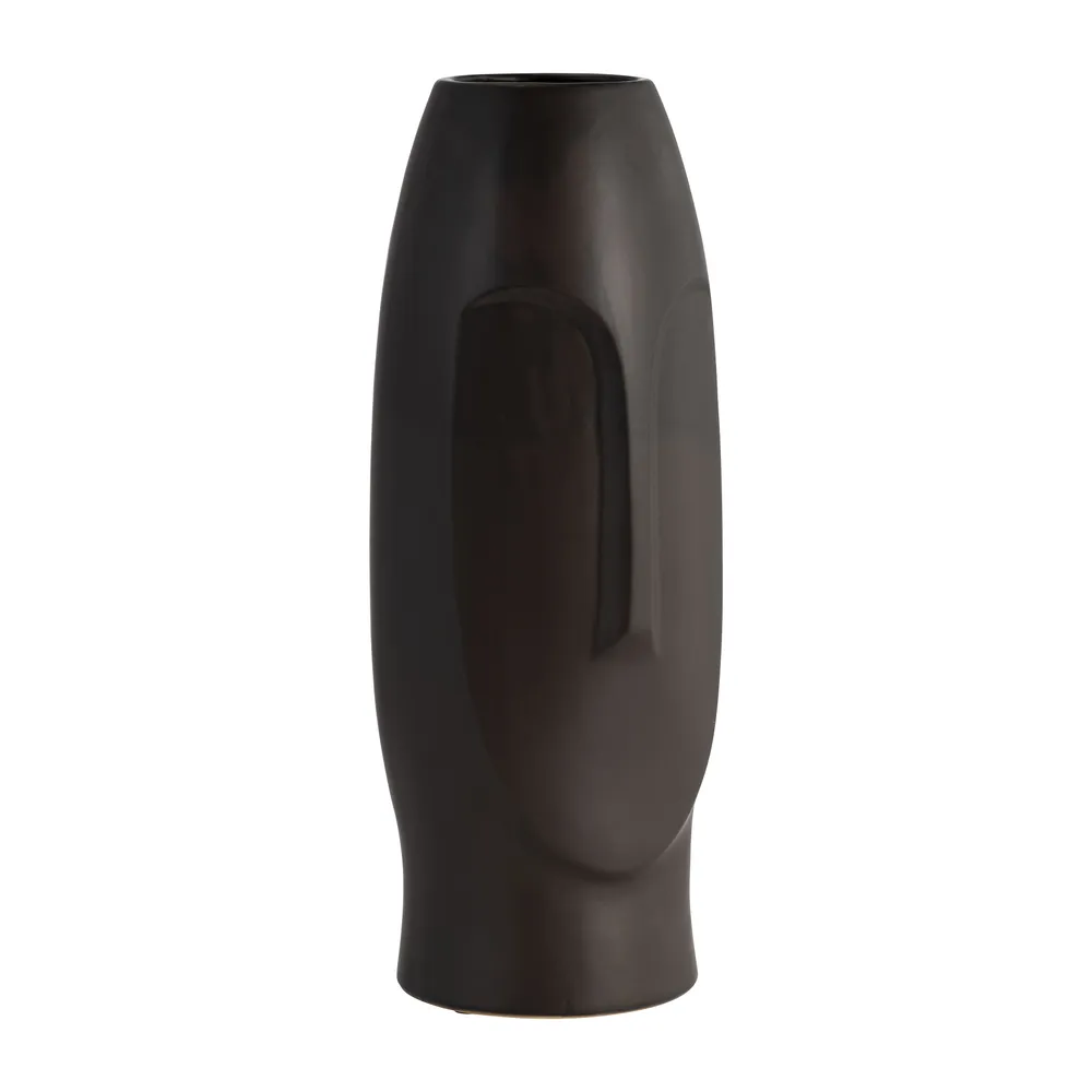 NELSONSHAW BLACK VASE 14 (IN)