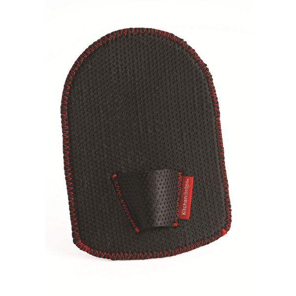 KG Pot Grabber w/Finger Loop, 8.75" x 6"/22cm x 15cm, Black FLxaPrene