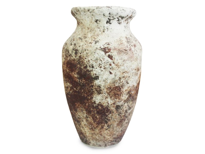 PRUNUS VASE 4X4X7IN RSTC BRN 2