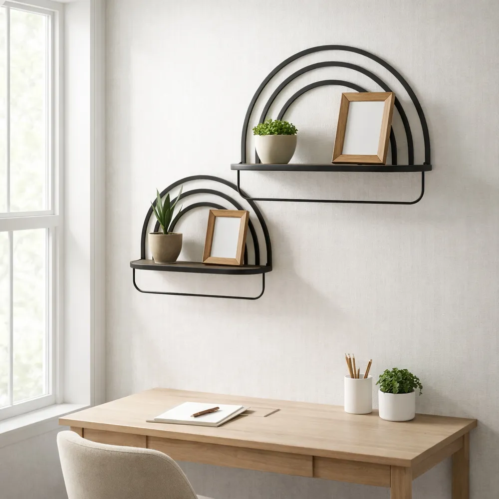 MILTONHAVEN WHITE WALL SHELF 17 (IN)
