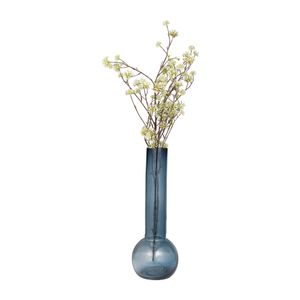 FIONACROSS BLUE GLASS VASE 19 (IN) 4