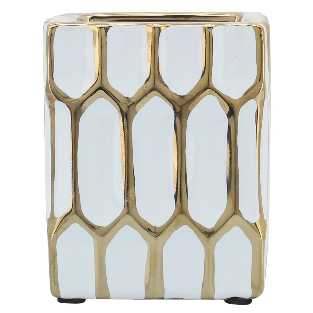 WAYLANDBURN WHITE PEN HOLDER 4 (IN)