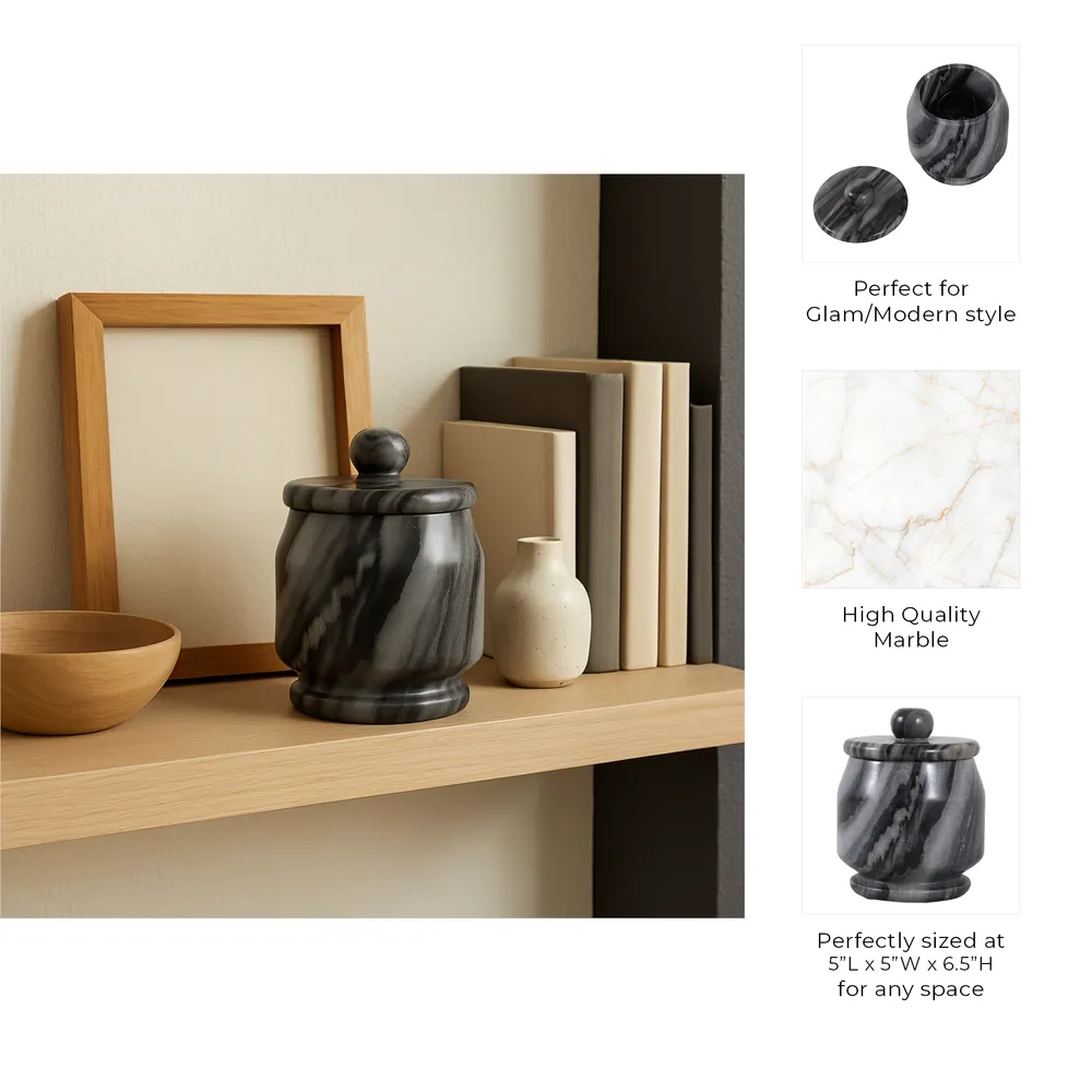CHLOEMORE GRAY JAR 7 (IN)