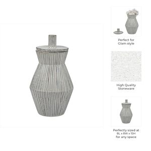 WRENTON WHITE VASE 15 (IN) 9