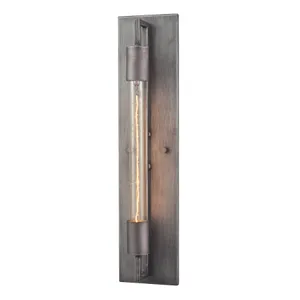 Laboratory 20″ High 1-Light Sconce - Weathered Zinc 1