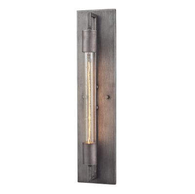 Laboratory 20″ High 1-Light Sconce - Weathered Zinc