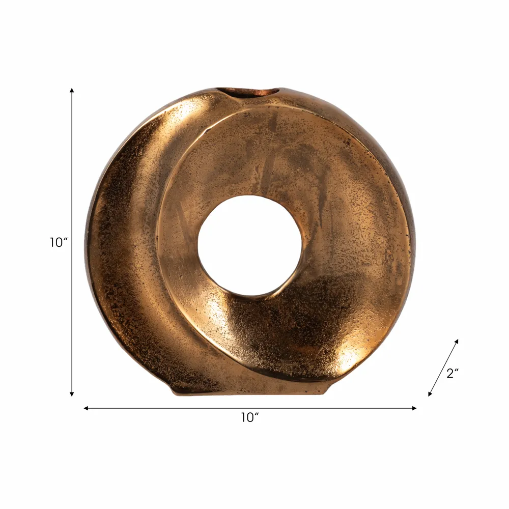 ELMONTSTONE BRONZE VASE 10 (IN)