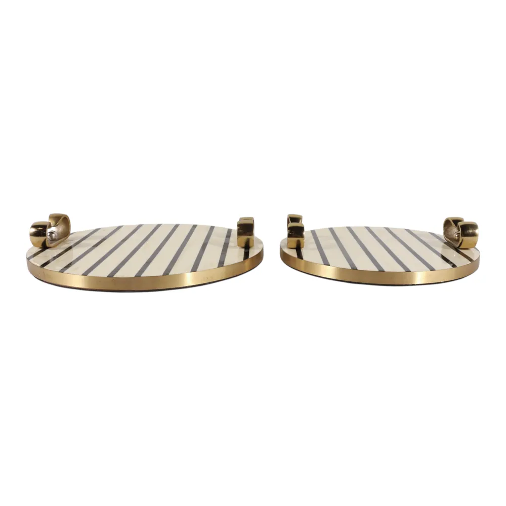 DARRENCLIFF SET OF 2 CREAM TRAY 3 (IN)