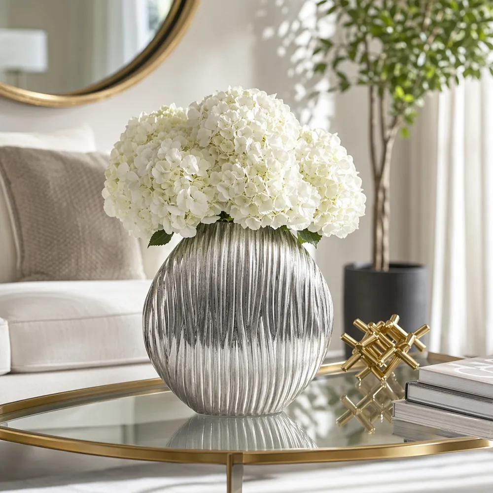 HORTONLAND SILVER VASE 13 (IN)