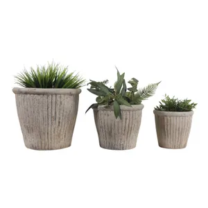DREW SET OF 3 TAN PLANTER 13 (IN) 3