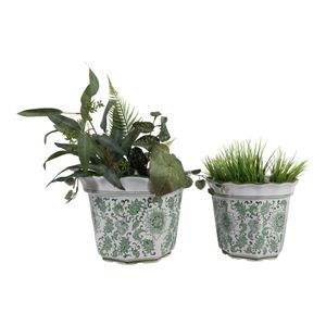 ENOCHFIELD SET OF 2 GREEN PLANTER 9 (IN) 3