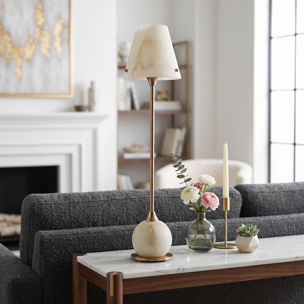 DEMPSEYWORTH IVORY LAMP 29 (IN)