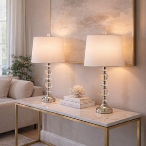 FARGOGATE SET OF 2 SILVER LAMPS 26 (IN) 2