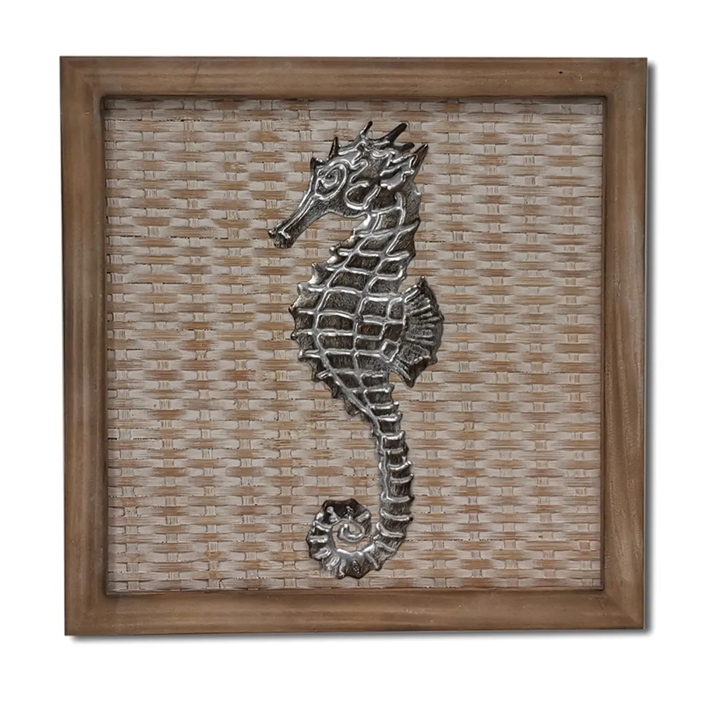 13-3/4" SEAHORSE WALL PLAQUE