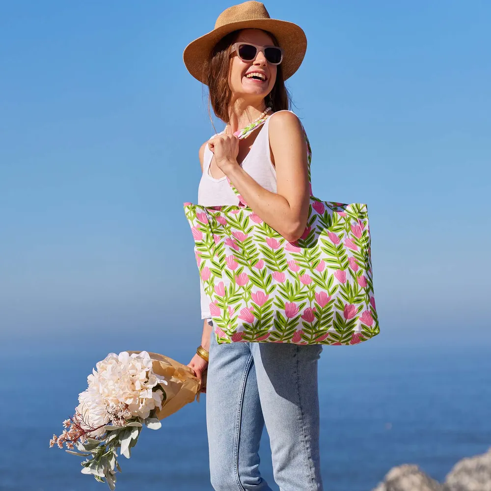 Pink Delight Little Shopper Canvas Tote Bag