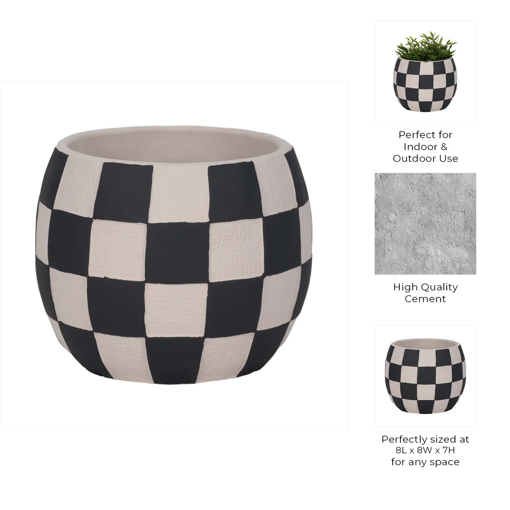 PAXTONSHAW BLACK PLANTER 7 (IN)