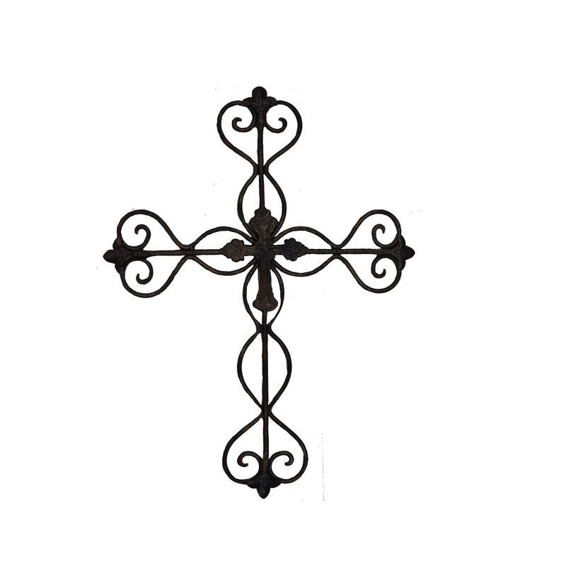 METAL CROSS 16.5"H (24PC)