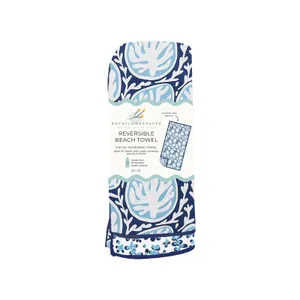 Coral Garden Reversible Eco Beach Towel 9