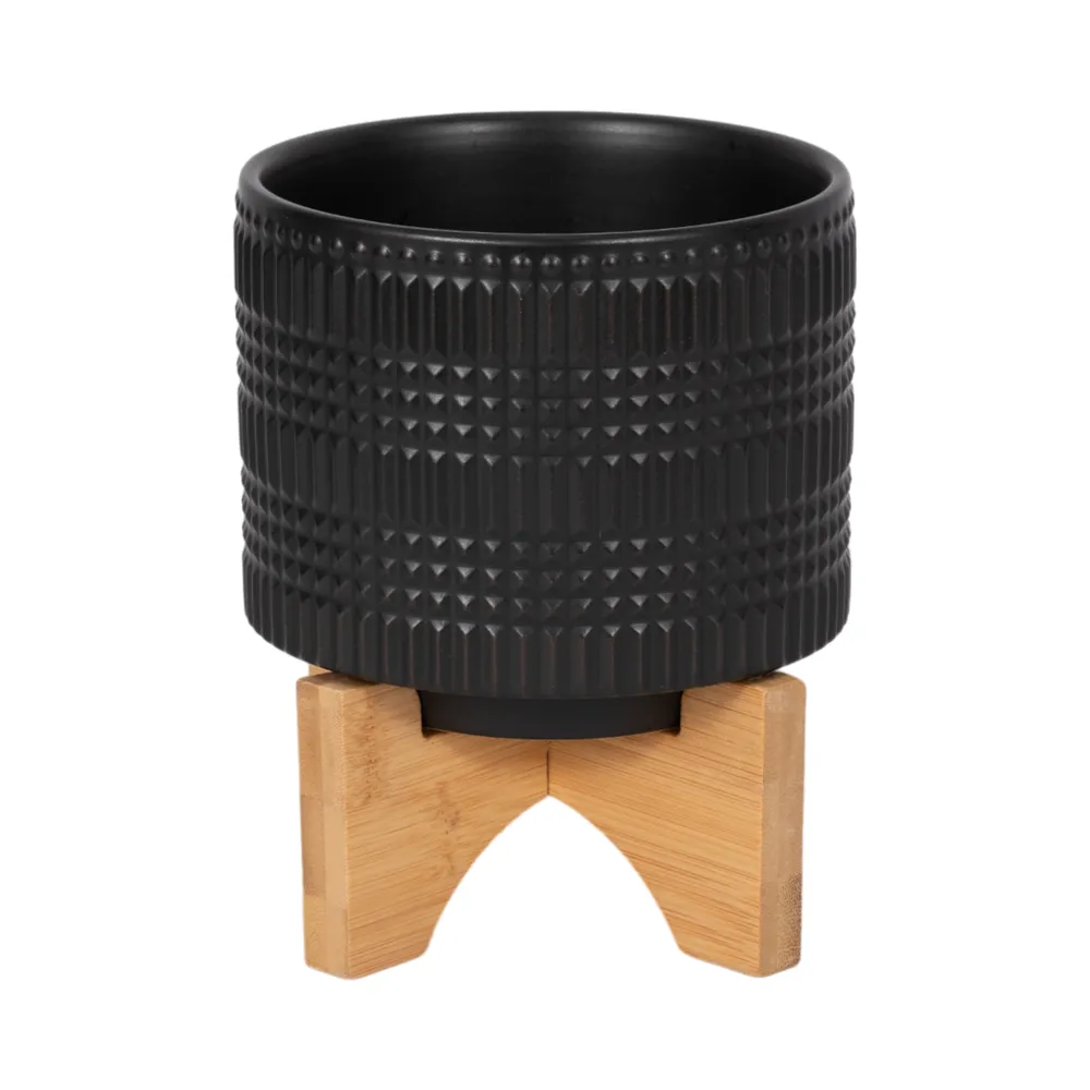 LYNNWELL BLACK PLANTER 5 (IN)