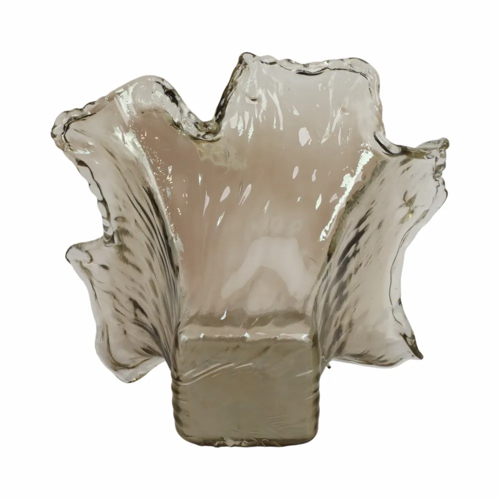 CLAYMORE GRAY GLASS VASE 12 (IN)
