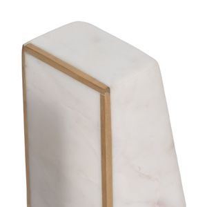 PARKWORTH SET OF 2 WHITE BOOKENDS 6 (IN) 6