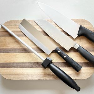Gourmet Series AccuSharp 9" Butcher Steel With Angle Guide 3