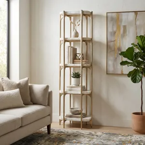 HATTONWAY WHITE ETAGERE 78 (IN) 2