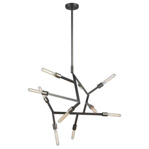 Freeform 29'' Wide 10-Light Chandelier - Dark Graphite 1