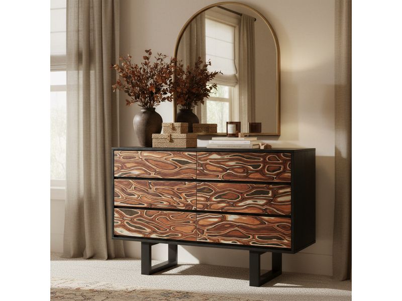 Aremi Dresser Brown & Black 2