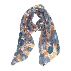 Icelandic Poppies Blue Featherweight Scarf 3