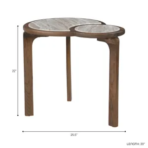 MORTONFIELD BROWN TABLE 22 (IN) 7
