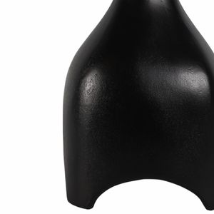 21" CURVED TOP MARBLE ACCENT TABLE, BLK 7