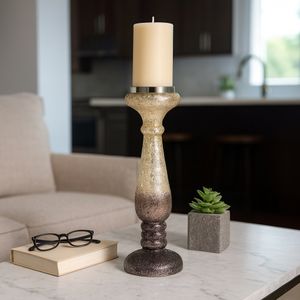 EASTONLAND PURPLE CANDLE HOLDER 16 (IN) 9