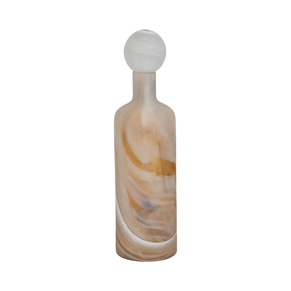 NEWTONGROVE GRAY GLASS VASE 16 (IN)