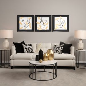 ENNISHOLM SET OF 3 BLACK ART 28 (IN) 2