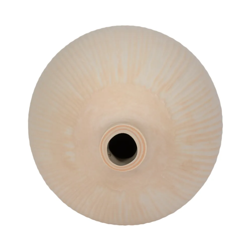 DRAKE IVORY GLASS VASE 19 (IN)