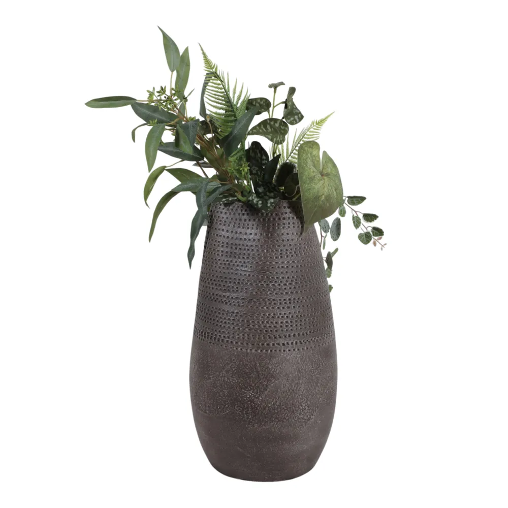 NORAHAVEN BROWN VASE 19 (IN)