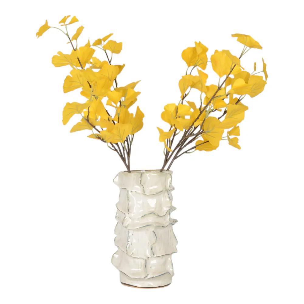 ELMSHAW WHITE VASE 13 (IN)