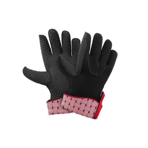 KG 5-Finger, Large, 11"/28cm, 2pc Set, Cherry/White Woven
