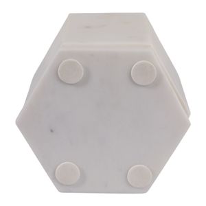 7" MARBLE SWIVEL PENCIL CUP, WHITE 9