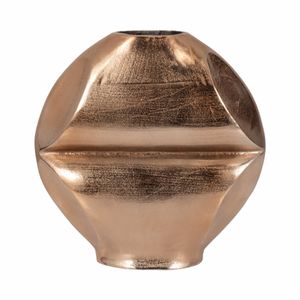 14" BYRAM, METAL SLIT VASE, CHAMPAGNE 1