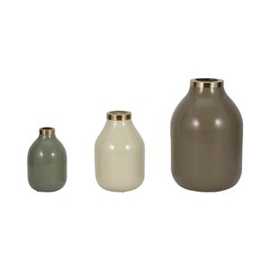 DUFFYHOLM SET OF 3 GREEN VASES 12 (IN) 1