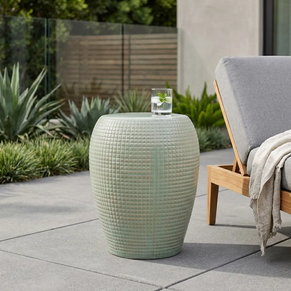 GORDENWORTH GREEN GARDEN STOOL 19 (IN)