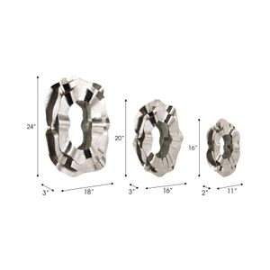 ASPENDALE SET OF 3 SILVER MIRRORS 3 (IN) 7