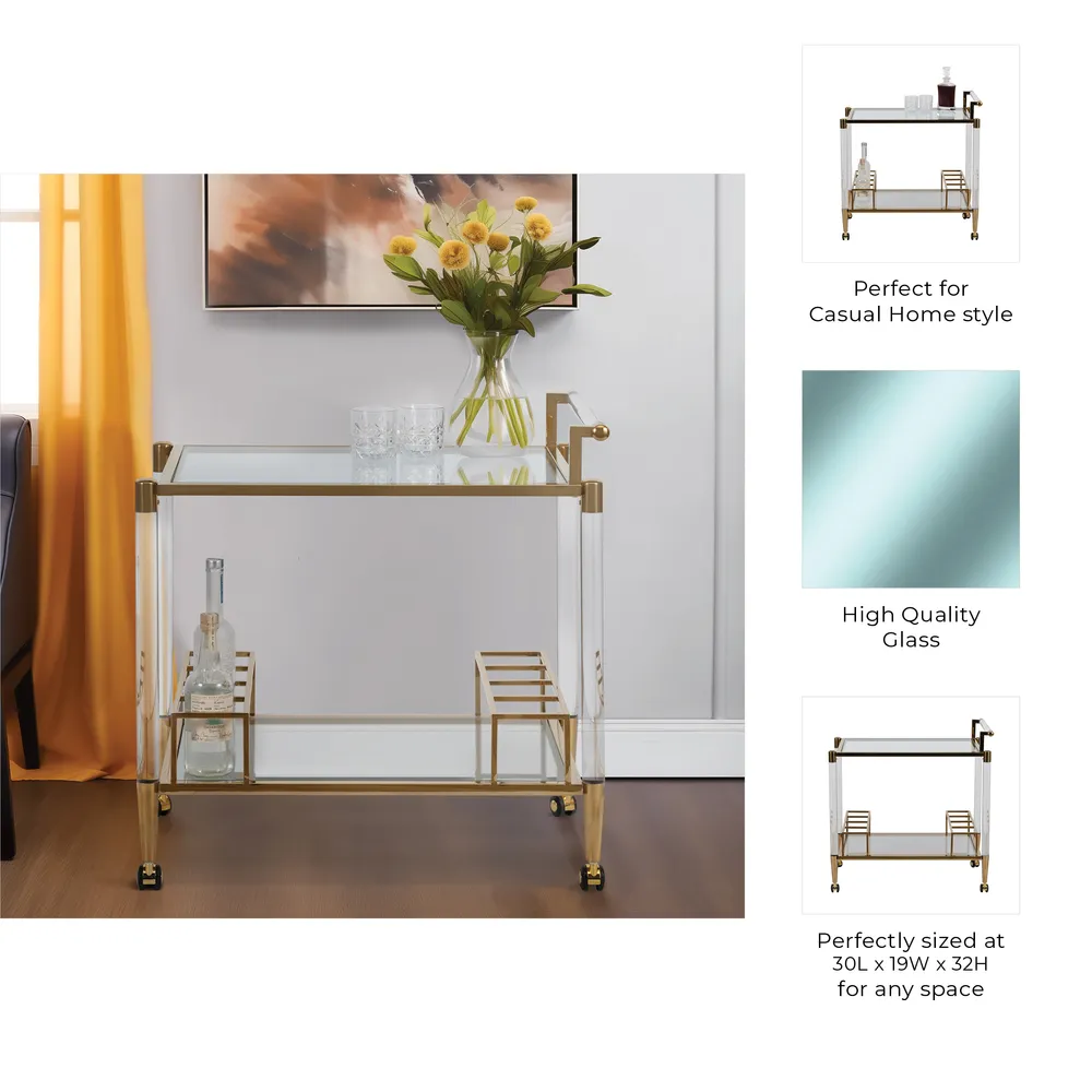 PENNBEACH CLEAR DRINK CART 32 (IN)