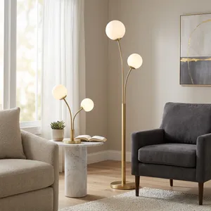 WADETON SET OF 2 GOLD LAMPS 64 (IN) 2