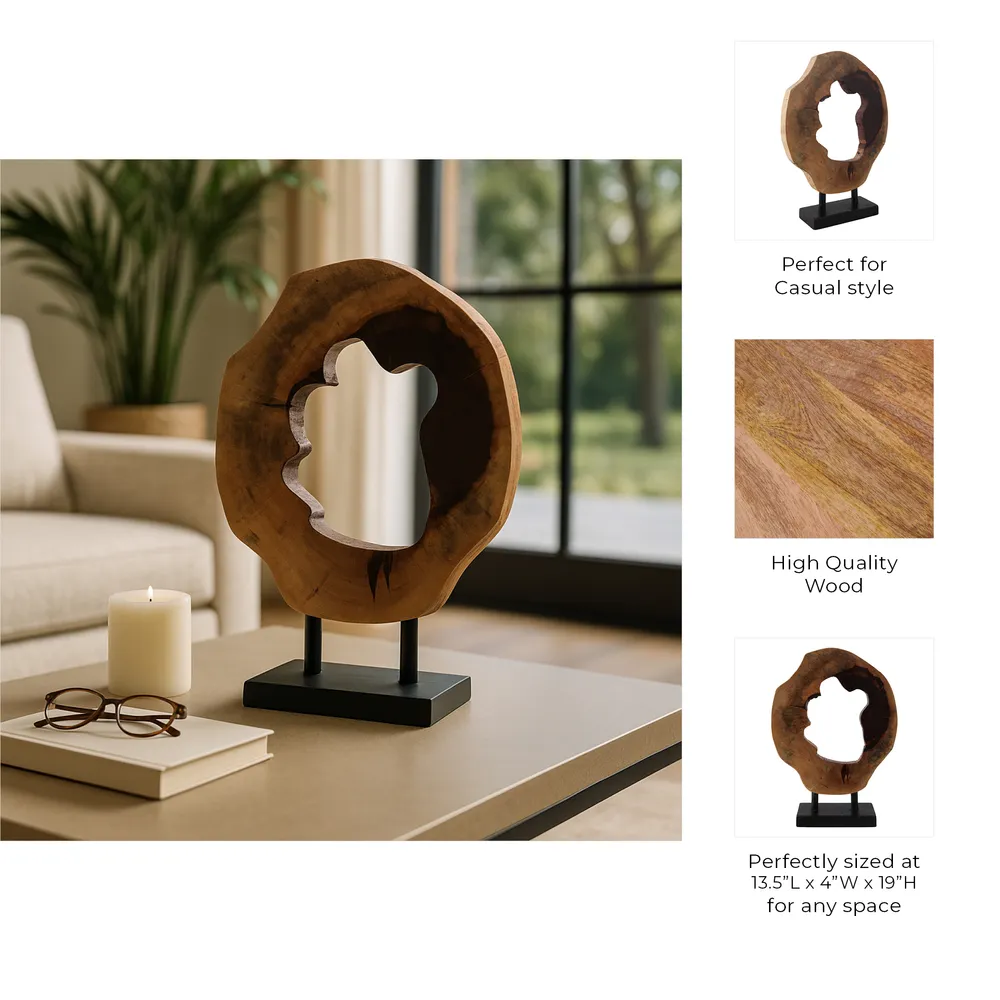 ROWANRIDGE BROWN DECOR 19 (IN)