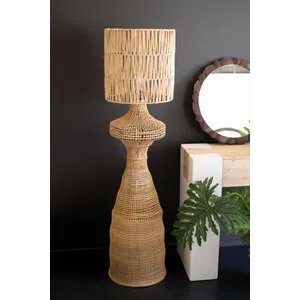 Rattan Floor Lamp with Shade 1