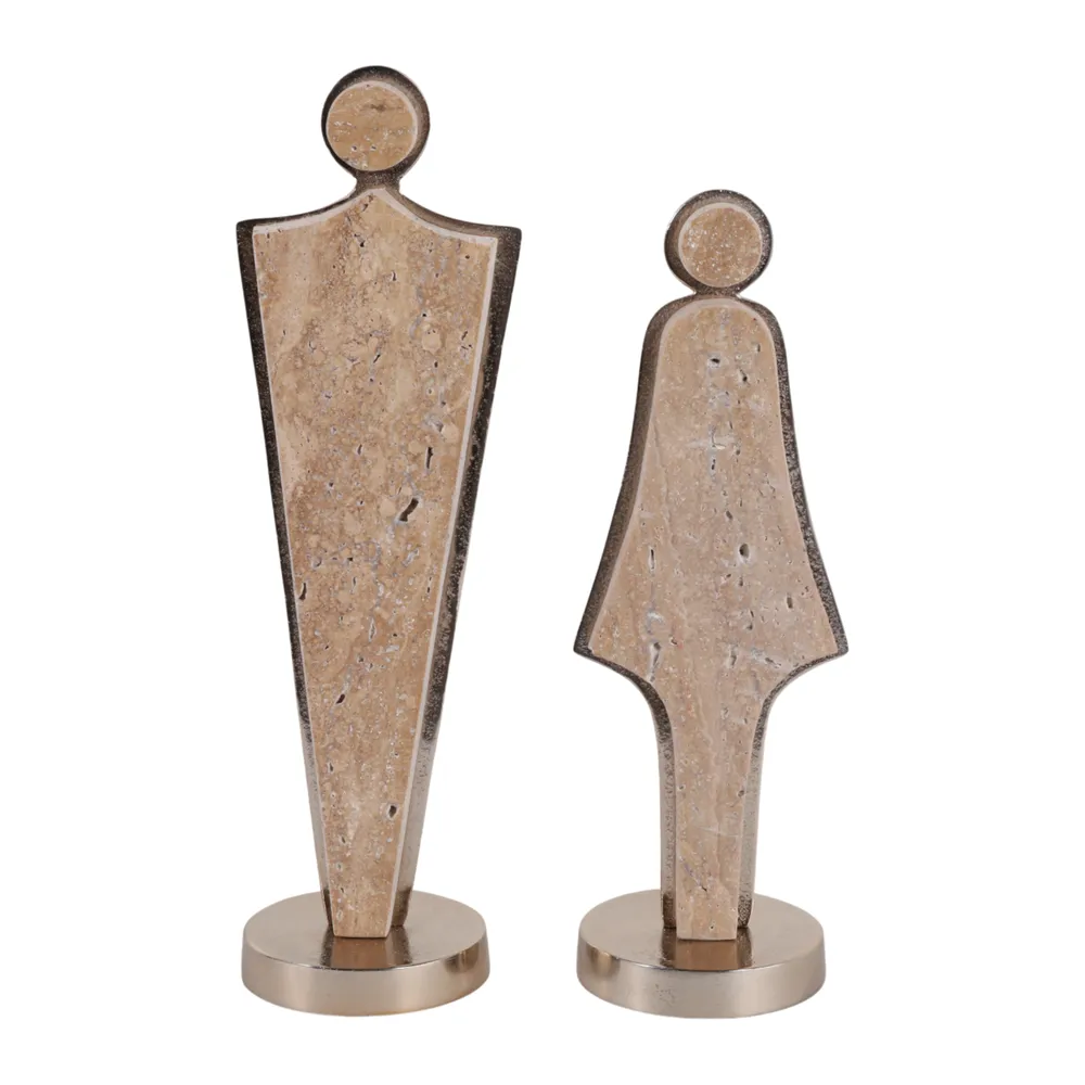 GORDONGROVE SET OF 2 GOLD DECOR 15 (IN)